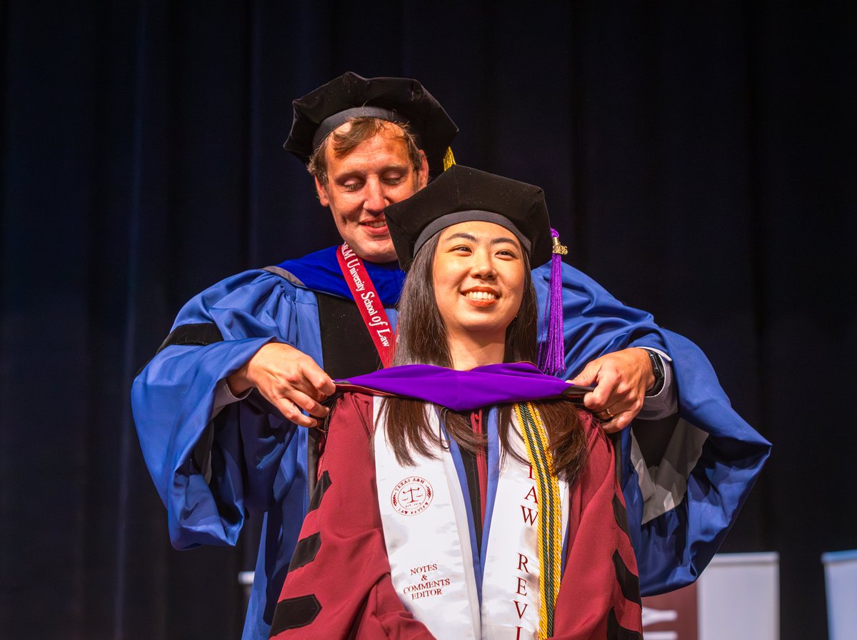 TAMULawSchool's tweet photo. A HUGE congratulations to the Texas A&M Law Class of 2026! Your grit, heart, and Aggie spirit brought you here β and the world is ready for what youβll do next. ππ
#TAMUgrad #GigEm #AggieNetwork https://t.co/76V7avEJQO