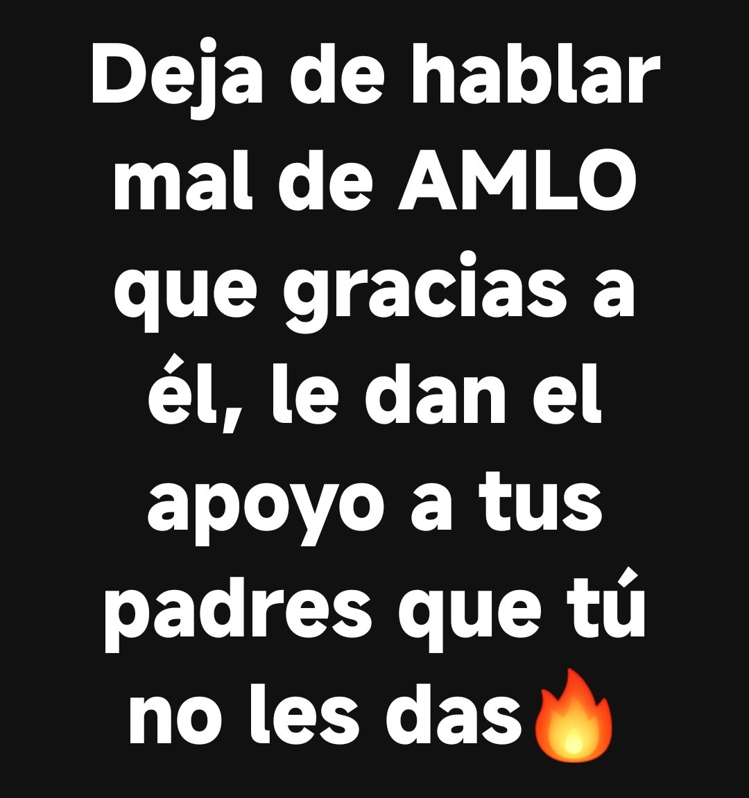 Los corruptos cuándo le dieron a tu familia lo que ahora se les da ?
.