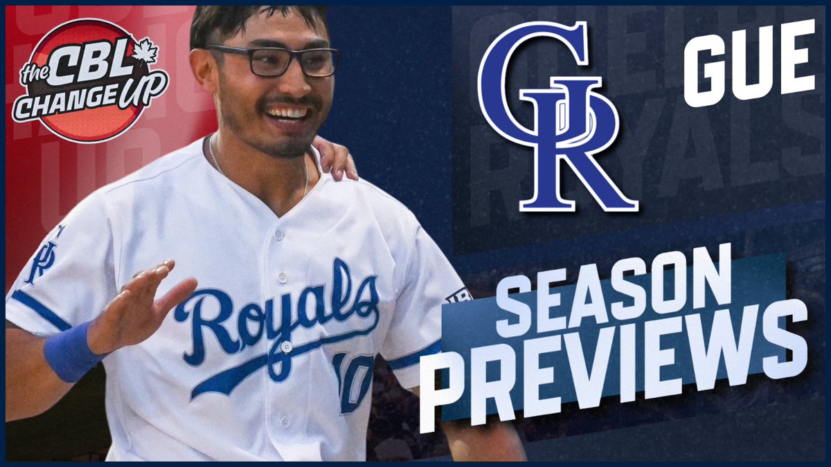 CBLChangeUp's tweet photo. 2026 SEASON PREVIEW: @GuelphRoyals 

A beefy bullpen, some new bats and many returning faces. We talk all things Royals with broadcaster Zach Benoit to tee up the season!

YOUTUBE: https://t.co/xcz1wqsZG5

SPOTIFY: https://t.co/IXfL4o0buj

APPLE: https://t.co/dZLimn9jTV https://t.co/eHwwfxzwhc