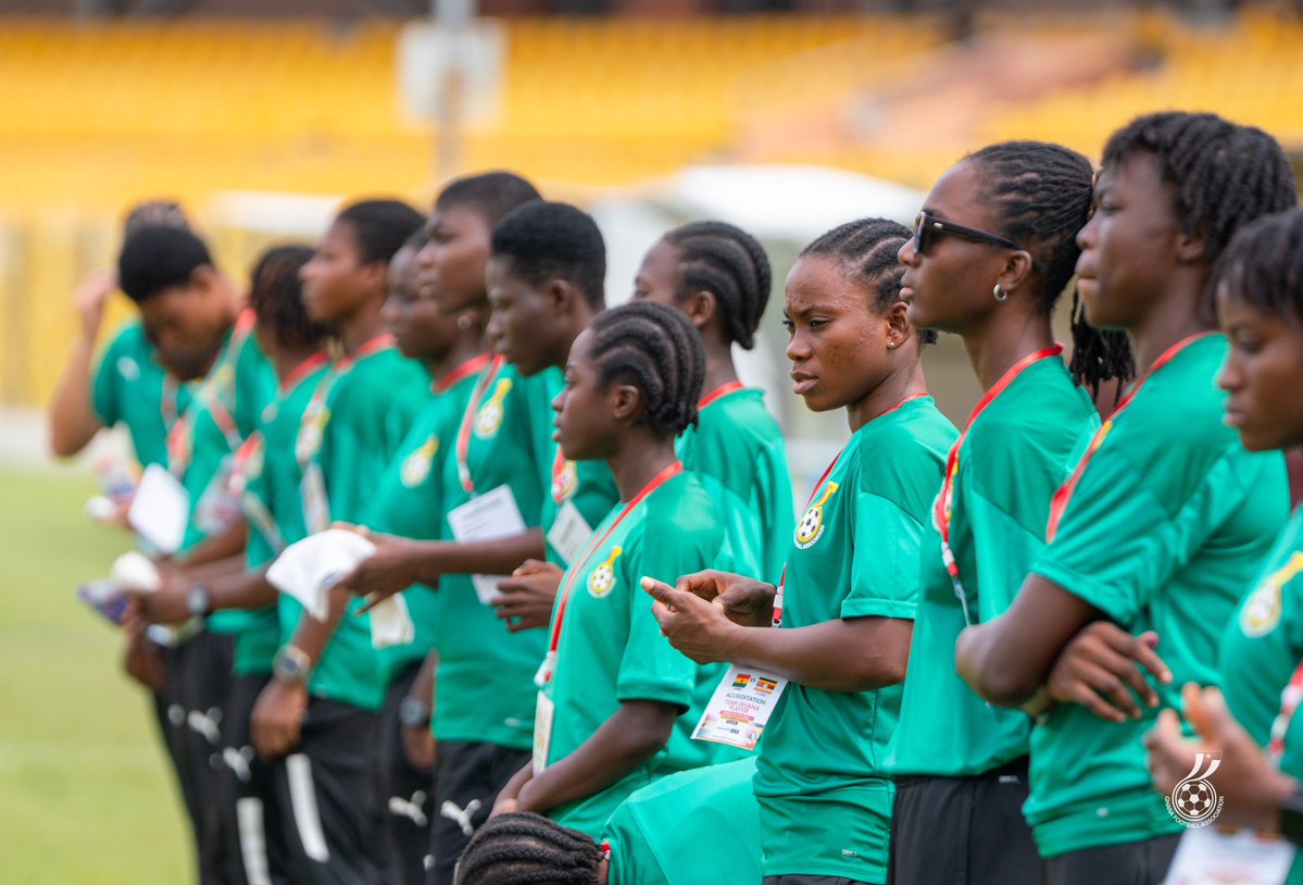 GhanaWNT's tweet image. The final push. Few minutes to kick off! ⌛️

🇬🇭 vrs 🇺🇬

🏟️: Accra Sports Stadium.

⏰: 3:30pm kick off!

Free entryyyyyyy!

We Keep going #StrongerTogether💪🏽 

#ShineBlackPrincesses✨
#BringBackTheLove 🥰