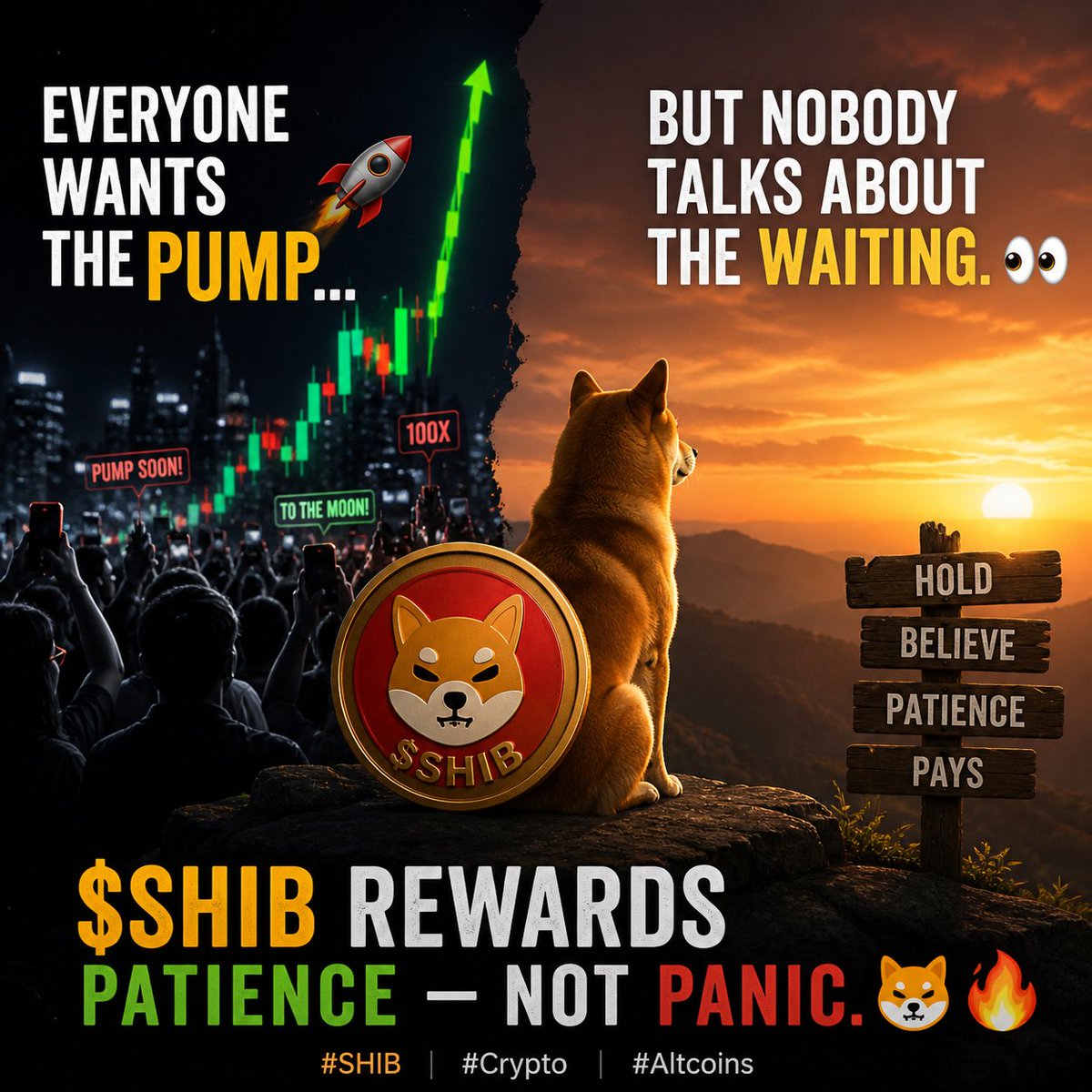 shibprogress's tweet image. Everyone wants the pump… 🚀
But nobody talks about the waiting. 👀
$SHIB rewards patience — not panic. 🐕🔥
#SHIB #Crypto #Altcoins