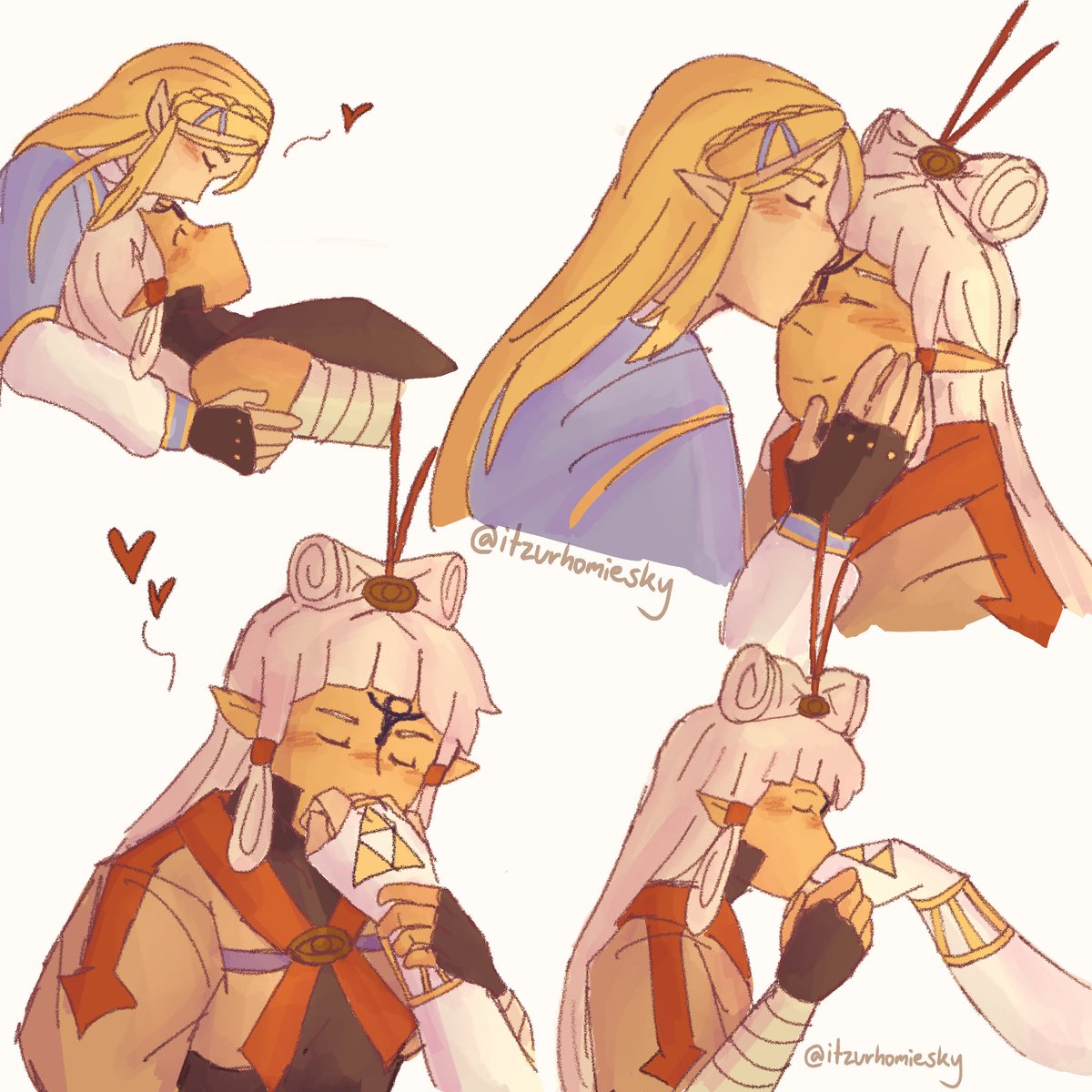 itzurhomiesky's tweet image. kissing each other's marks

#zelimpa #hwaoc #botw #zelda #impa