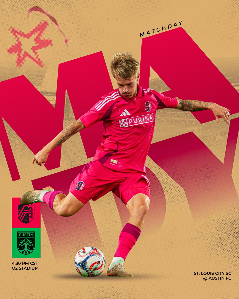 DrewYoungRadio's tweet image. Matchday! The CITY boys head deep in the Heart of Texas to Q2 stadium to take on Austin FC! ⚽️ 

#ALLFORCITY #MLS #STLCITYSC