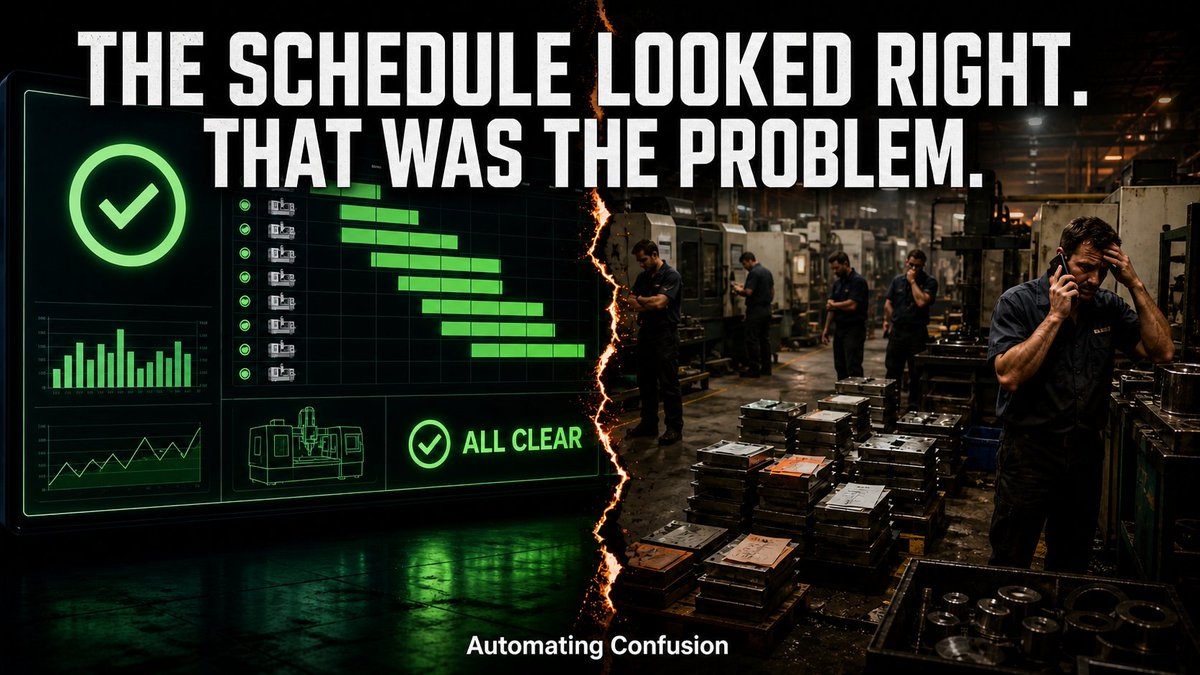 TOCExpert's tweet image. AI in Manufacturing automatingconfusion.substack.com/p/the-schedule… #ai #mfg #manufacturing