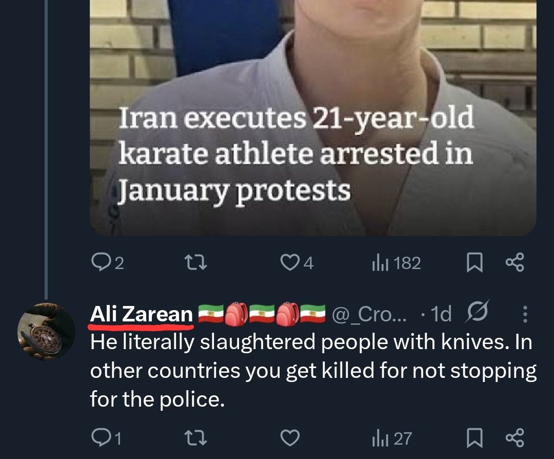 MattTheRat_'s tweet photo. نشر بدین تا سیمکارت سفیدهای ایران معروف بشن!
کسی که با سیمکارت سفید به اعدامی‌ها و کشته‌ها توهین میکنه حیف نیست ناشناس بمونه؟
آقای علی زارعان با اون ریش پروفسوری از اصفهان ایران کارمند شرکت سبحان تِک.
به لیست #مزدور های داخلی خوش اومدی.
#پاينده_ایران
#جاويدشاه‌ https://t.co/5M6tOZ7XFD