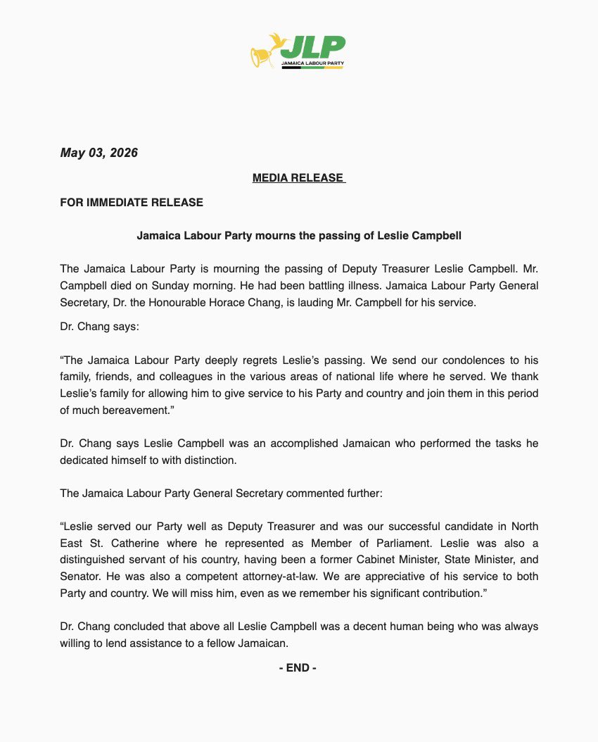 Jamaica Labour Party tweet media