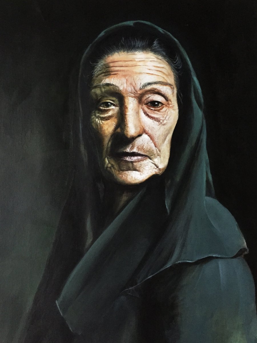 TFiredrake's tweet photo. The old woman had lost what #affection she had for others. She had outlived husband and children; rumor said she had poisoned them. They lied; her family had died worse deaths.

Now, tired of her role, she shed her borrowed skin, returning to her natural monstrous form.
#vss365 https://t.co/eBGWFdjC5l