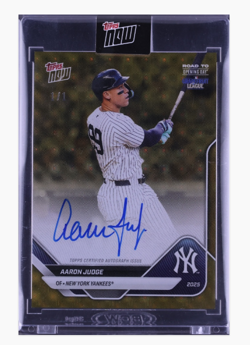 mikeyBcards's tweet photo. Two big cards finish at auction tonight on @FanaticsCollect 
Aaron Judge Foilfractor 1/1 Auto
Cooper Flagg True Gold /50 from Topps Chrome

Judge link below, Flagg link in comments for anyone interested in bidding or wanting to follow along!

https://t.co/dmKf1DIPss https://t.co/G3n1oCMIWh