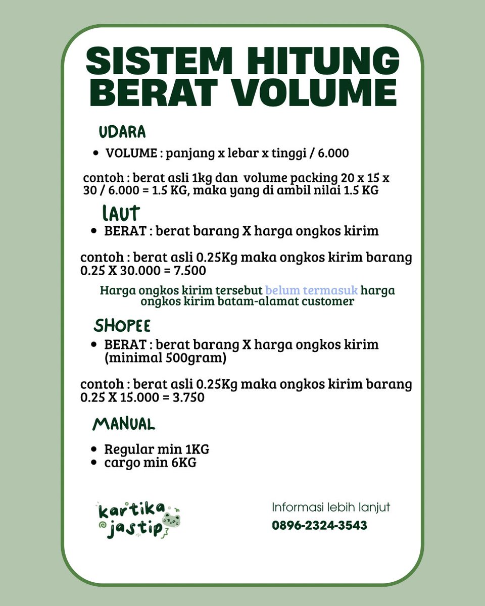 kartika jastip | OPEN CO WEB CH NO FEE NO TAX tweet media