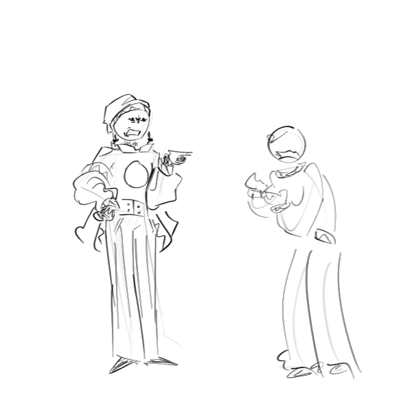 GIZANDGLEE's tweet photo. We tried drawing each other!!!! He picked something rather unflattering... but look at how elegant I look! https://t.co/eDXzhrWF4G