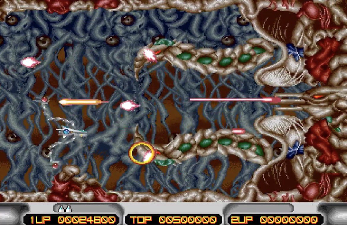 onda_to's tweet photo. あれはやはりギミックの想定があったんですね。R-TYPE2やXマルチプライにも同様のシチュエーションがある。 https://t.co/N0hCD1iqXR