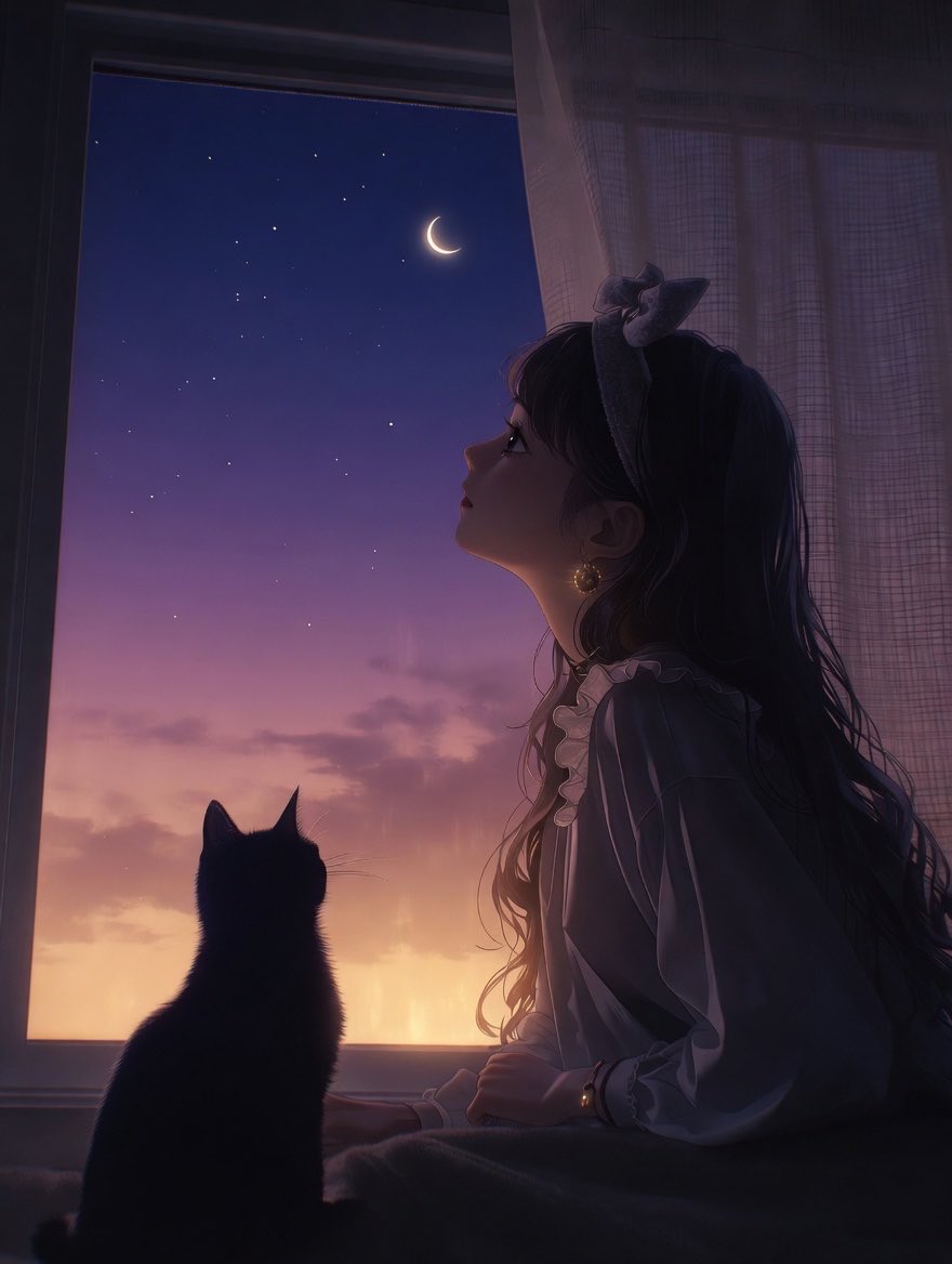 ni_konyanko's tweet image. おやすみなさい🌃
また明日
#AI
#AIart 
#AImusic