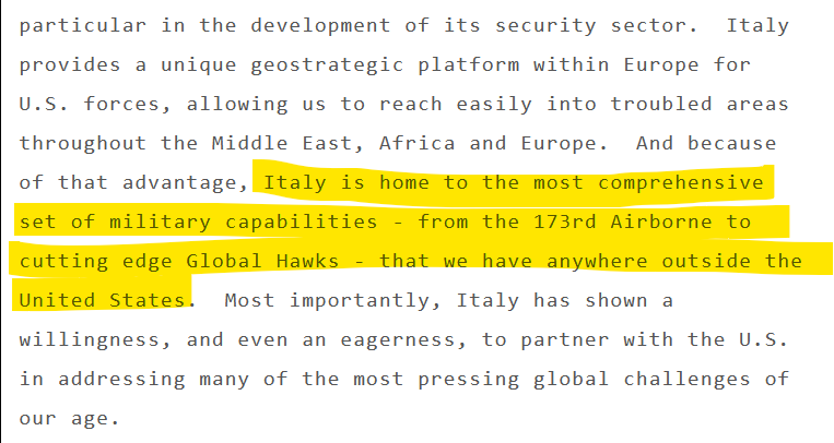 SMaurizi's tweet photo. @jaraparilla The withdrawal of #USTroops from #Europe-particularly from #Italy-which #Trump has announced but which,unfortunately, will not happen,or at least not on a large scale—is a HUGE OPPORTUNITY to break free from the #USWarMachine,which has destroyed entire nations with our complicity https://t.co/I0APp9w7f9