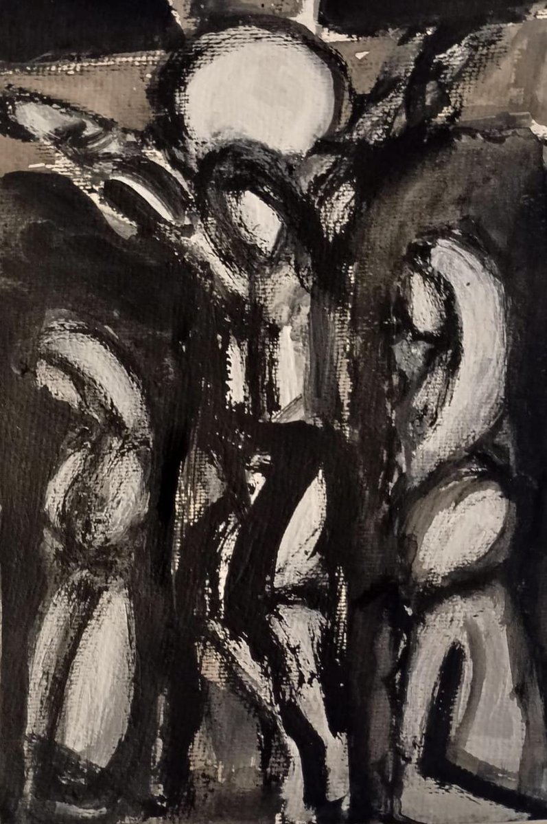 Acrílico sobre papel / 21 x 29,7 cm