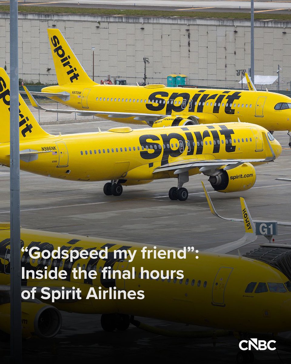 Spirit Airlines was hours away from its final flights Friday