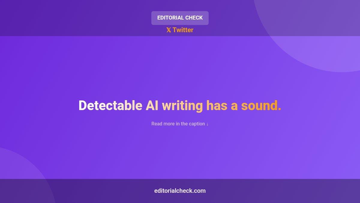 EditorialTools's tweet image. Flat cadence. Predictable rhythm. Safe conclusions.

The Humanizer breaks the pattern — without breaking the facts.

#Journalism #Editorial #ContentCreation