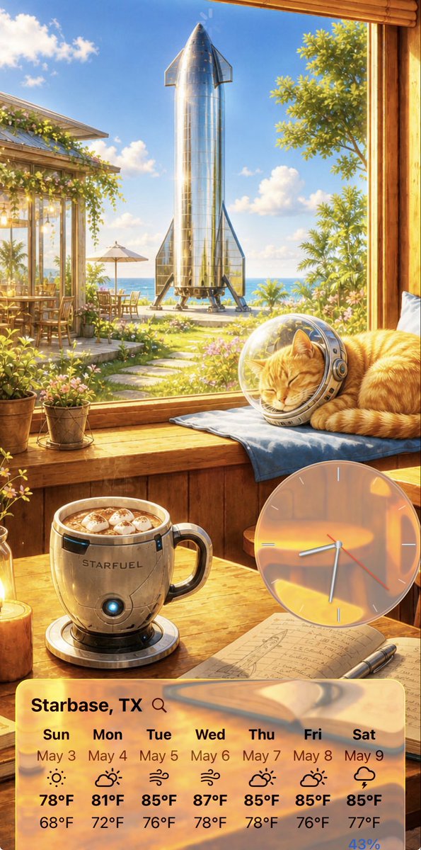 Maxx_Colour's tweet image. New #free Weather Cafe app for #iPhone. Just the #weather, a clock, and Cat. Works worldwide using Apple Weather 7 day forecast accuracy. Tracks local alerts too. apps.apple.com/us/app/weather…