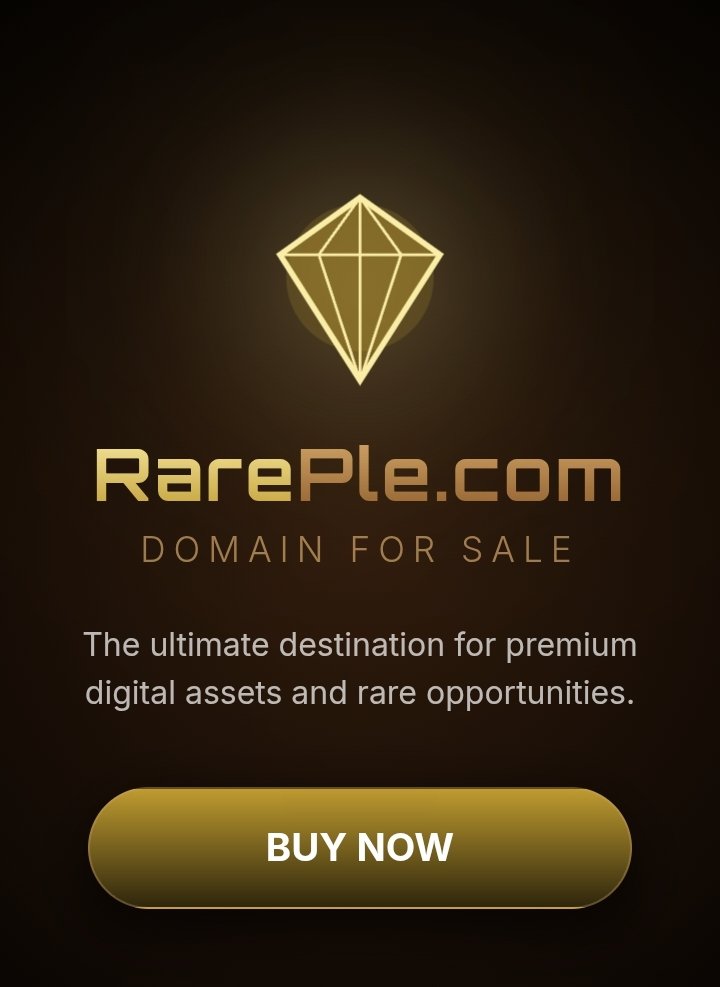 RarePle1's tweet photo. https://t.co/C58Zj6P6oE
Premium Domain For Sale
$1,948

If you are interested in this Rare domain name
 Buy now on @spaceship

#RareForAReason
#Domains https://t.co/X6lhsHLIkV