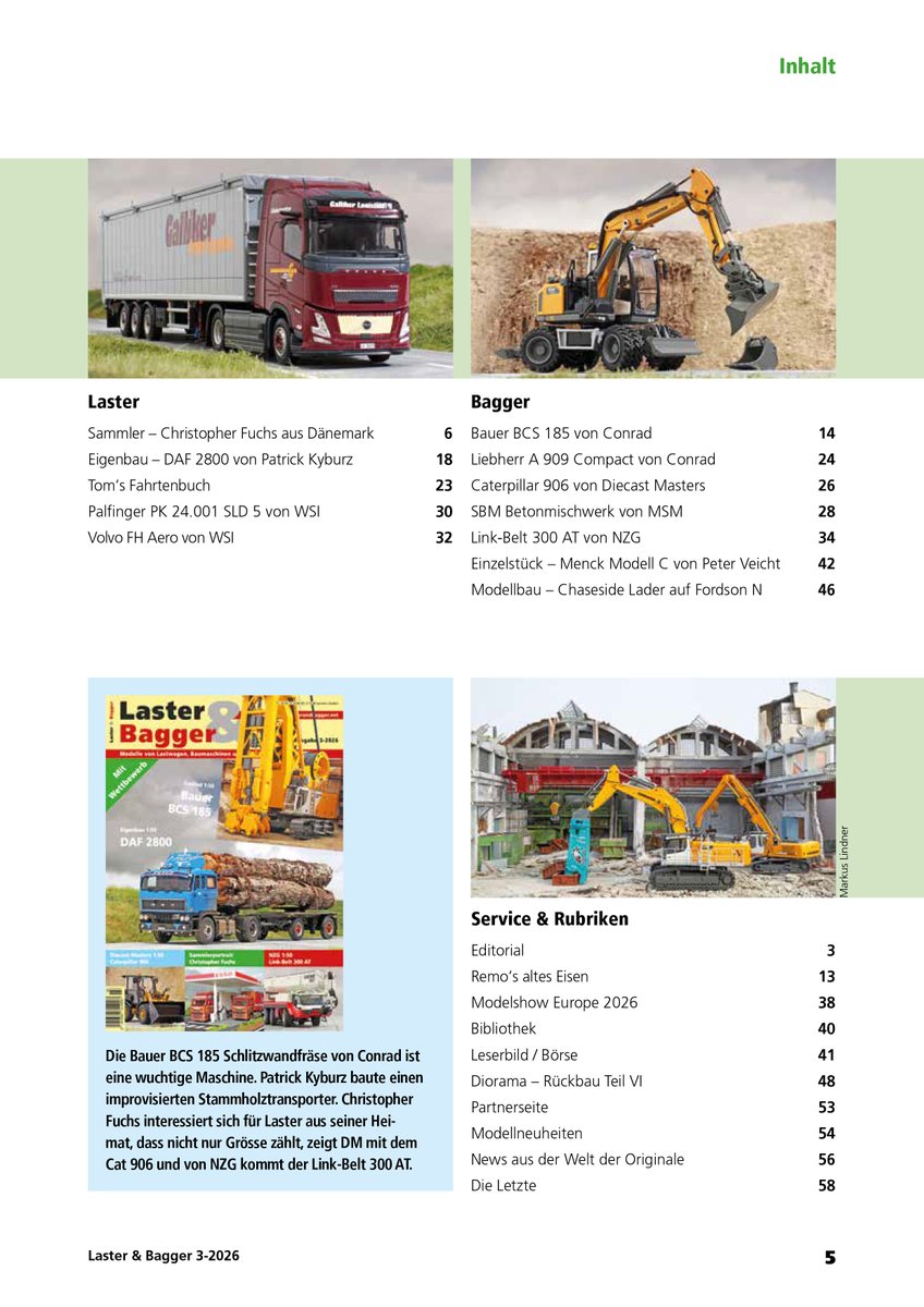 MiniMoversNL's tweet image. @MiniMoversNL @lasterundbagger @DiecastMasters
@CaterpillarInc #news #available #outnow #magazine #issue3 #2026 #mustread #caterpillar #906 #wheeloader #diecasteurope #highlineseries #hughinscale #musthave #collection
minimovers.nl/en/news/laster…