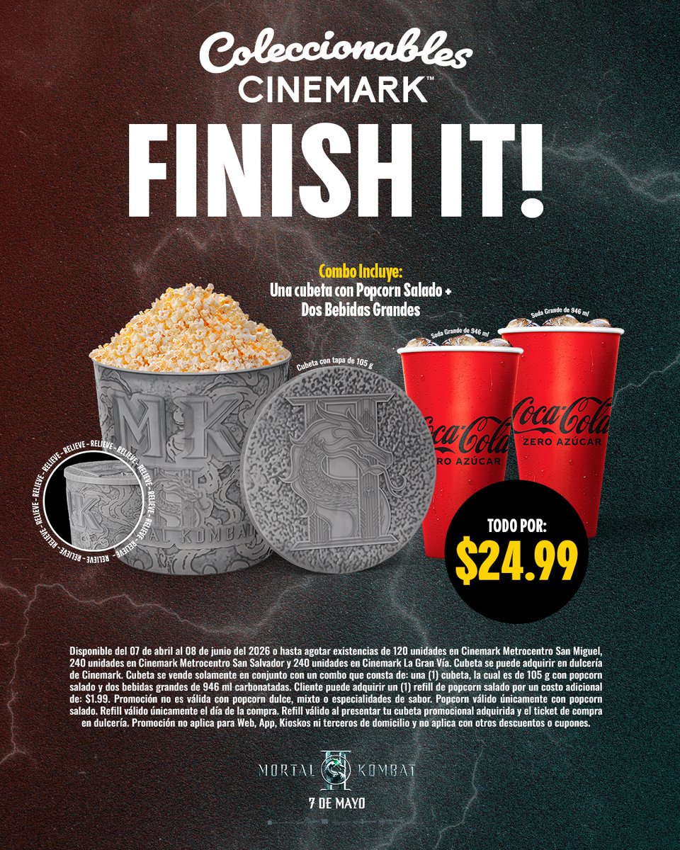 Cinemark El Salvador tweet media