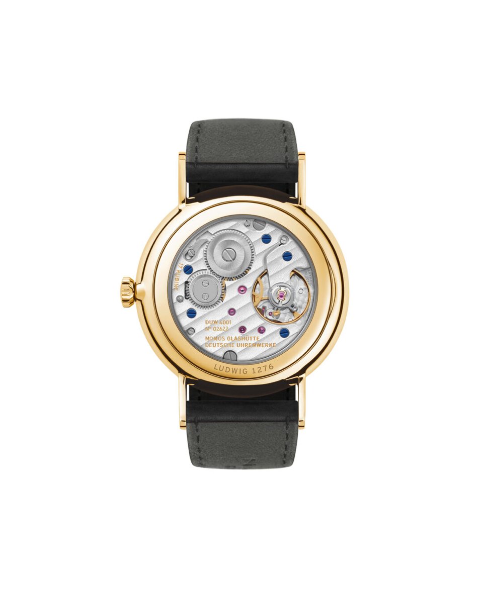 nomosglashuette's tweet image. Encased in 18-karat #gold, #Ludwig appears more sophisticated than ever. With its Roman numerals, railroad minute scale, tempered blue hands, and a slightly rounded case, this #watch exudes confidence and poise – just like its wearer.

nomos-glashuette.com