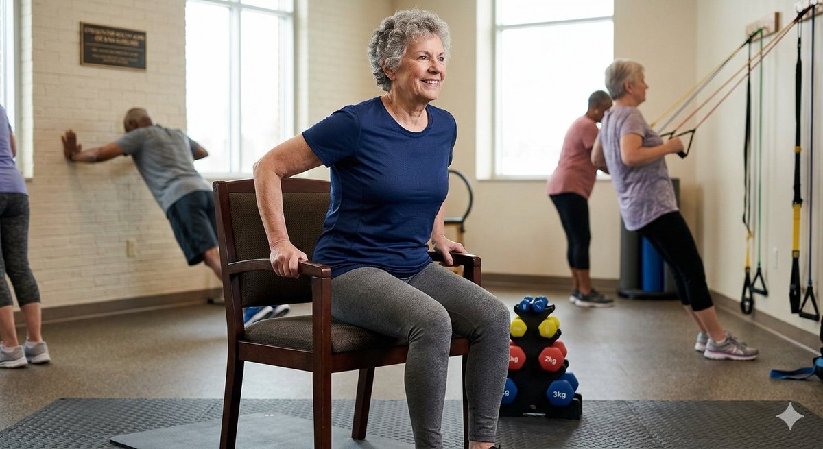 CAMissFit's tweet photo. Strength training supports bone health, mobility, and independence.

Start simple: sit-to-stands, wall push-ups, rows, and carries. Two sessions per week goes a long way.

#StrengthTraining #HealthyAging #FunctionalFitness https://t.co/vfjWlbzb88