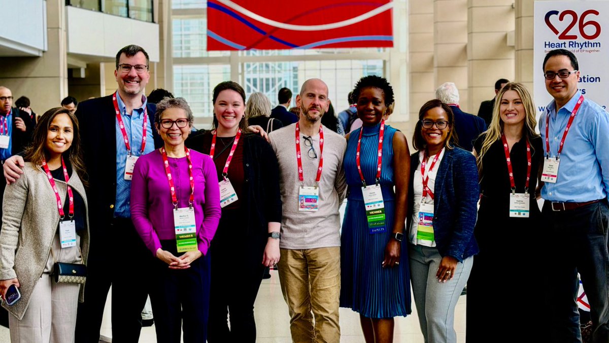 WPHospital's tweet photo. Members of White Plains Hospital’s Cardiac Electrophysiology team joined global leaders at Heart Rhythm 2026 in Chicago. Our experts led sessions on stroke reduction, leadership, and innovation, helping shape the future of cardiovascular care. 

#WPHProud #HRS2026 https://t.co/obpdCQwG3B