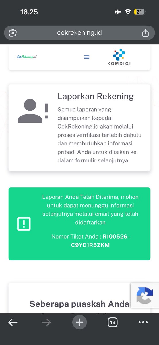 sefiiin's tweet photo. @milkyfruitykiwi Buat yg kena tipu online bisa lapor ke @pusatkomdigi 

Reportnya ke:
https://t.co/In0UJvxgAR
https://t.co/bDn1tjnnpo

Bs report nomor rekening &amp; nomor HP penipu. Semoga beneran ditindak, deh. Udah capek banget aku. 🫠 https://t.co/u9pZJwzJZ0