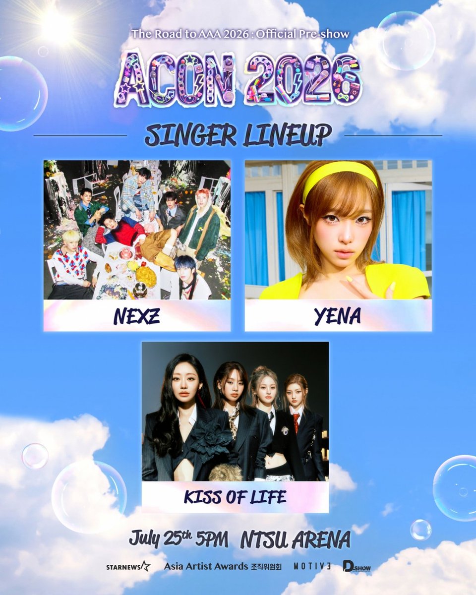 INFO/SCHEDULE] NEXZ is part of the official lineup and will be