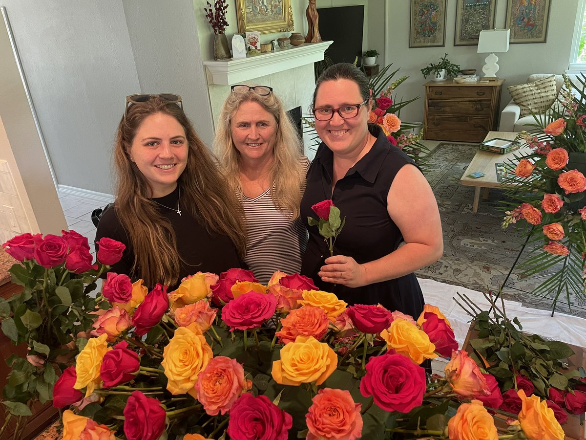 ErinForYall's tweet photo. It’s been a bittersweet Mother’s Day with the loss of our family matriarch, my grandmother Ardith Zwiener. But spending it building flower arrangements for her service with my mom and sister was the best way to celebrate. Tomorrow we lay her to rest at the Texas State Cemetery. https://t.co/6t8fh3ywTP