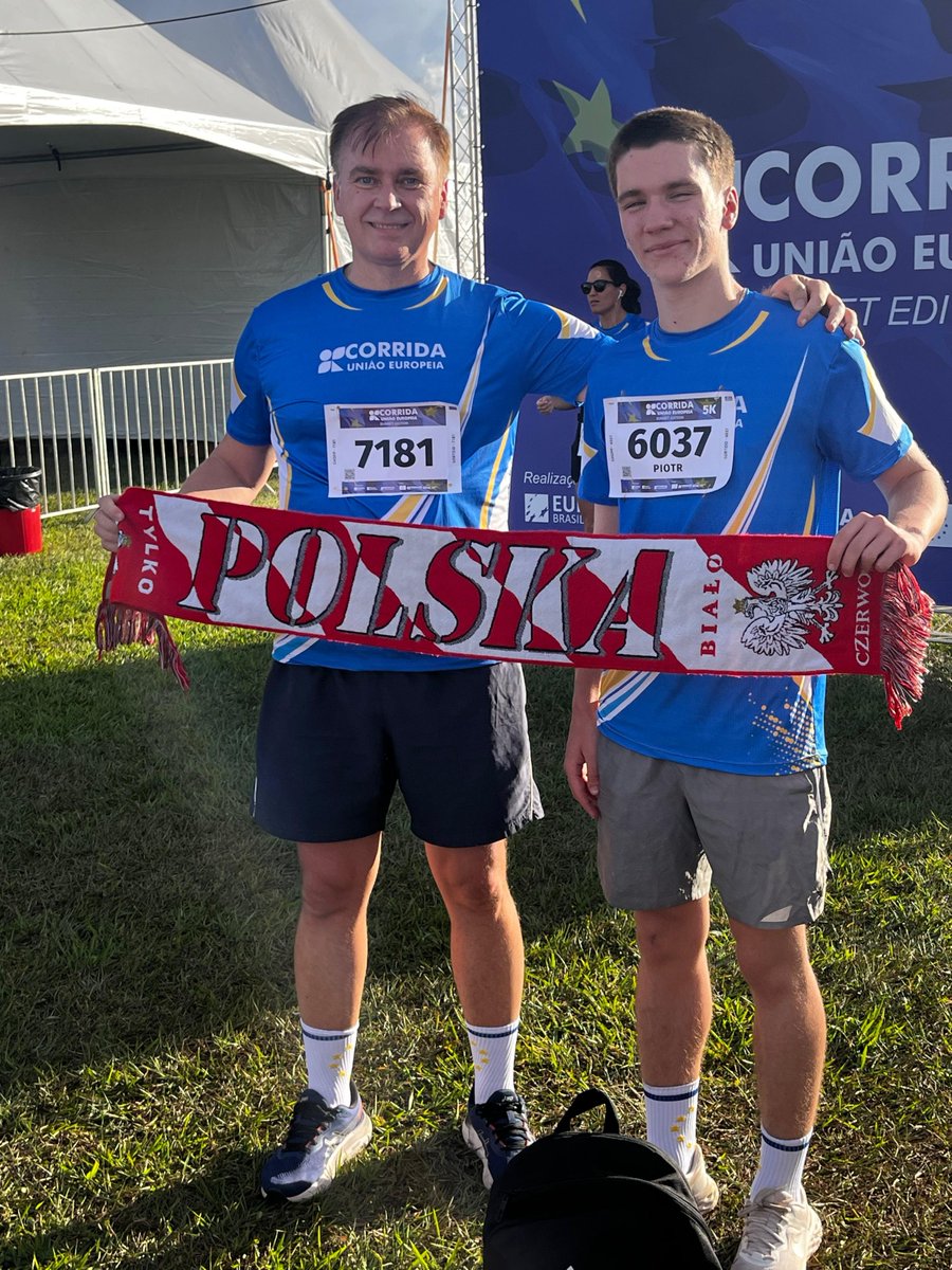 PLnoBrasil's tweet photo. 🇪🇺 Dzień Europy – 9 maja 🇪🇺

Z tej okazji w Brasilii odbył się tradycyjny Bieg Unii Europejskiej.
🇵🇱 Polska z dumą była reprezentowana przez naszą ambasadę na dystansach 1 km i 5 km.
Dziękujemy wszystkim uczestnikom za wspólne świętowanie europejskiej jedności! 🇪🇺 💙 https://t.co/4eFKLYn1kn