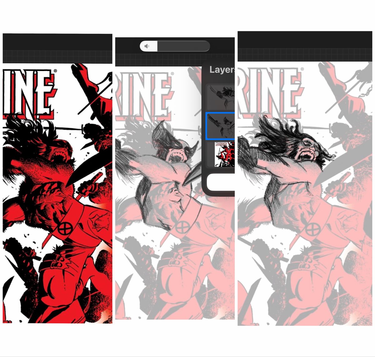 wolverine66's tweet photo. I have thought about this for a long time. There was a Wolverine cover drawn by Adam Kubert in 1996 that I want to make into a tattoo. But the Wolverine on the cover is wearing a bandana. I want either the cowl or no mask. Which is better? https://t.co/j4v4xhemEU