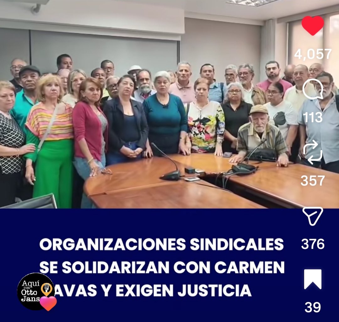CUTV_Venezuela's tweet photo. #10Mayo
@CUTV_Venezuela y @FNLCT junto a numerosas organizaciones sindicales nos pronunciamos en solidaridad con la Sra Carmen Navas, madre de Víctor Quero detenido-desaparecido y muerto en prisión bajo extrañas circunstancias.
#MadresQueResisten
#JusticiaParaQueroNavas https://t.co/g81xprBxll
