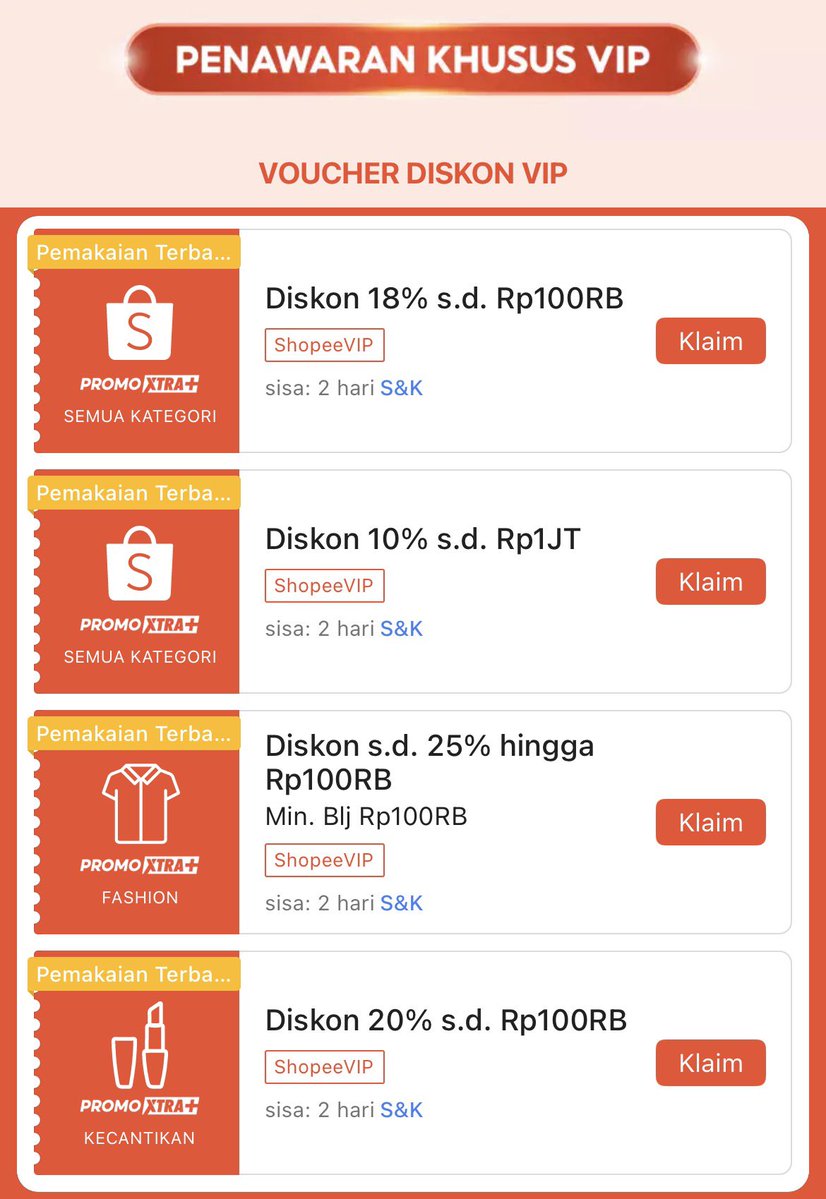 Kode Voucher Shopee💯 tweet media