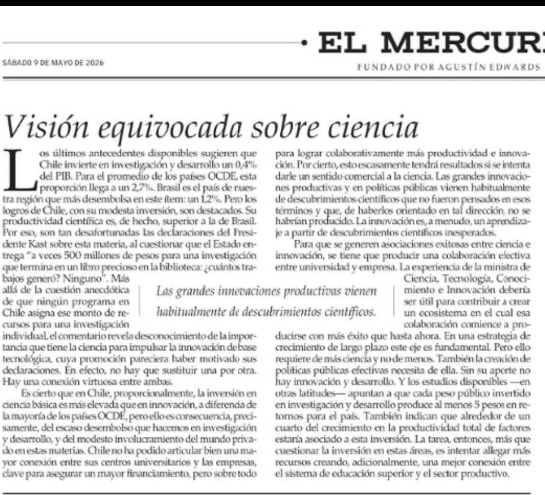 "Son tan desafortunadas las declaraciones del presidente Kast..." 
O sea, esto lo dice El Mercurio.
Si usted no entiende eso es porque no quiere.