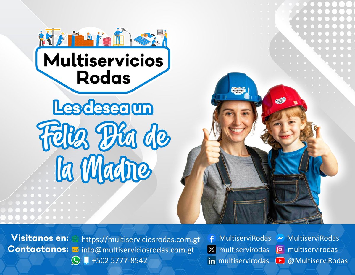 MultiserviRodas's tweet photo. @multiservirodas les deseamos un Feliz Día de la Madre⚡️⚙️💡🔌🛠📋‍🏭👩🏻‍🔧👩🏻‍🏭👷🏻‍♀️

Síguenos en Nuestro Nuevo 🆕 Sitio Web 💻🖥️🤳🏻🌐: https://t.co/mN3ks5kuLY

"Gracias por darme la vida, por tus enseñanzas y tus abrazos que curan"

@yeovany_rodas

#MultiserviciosRodas #DíaDeLaMadre https://t.co/QFMuxYUD0I