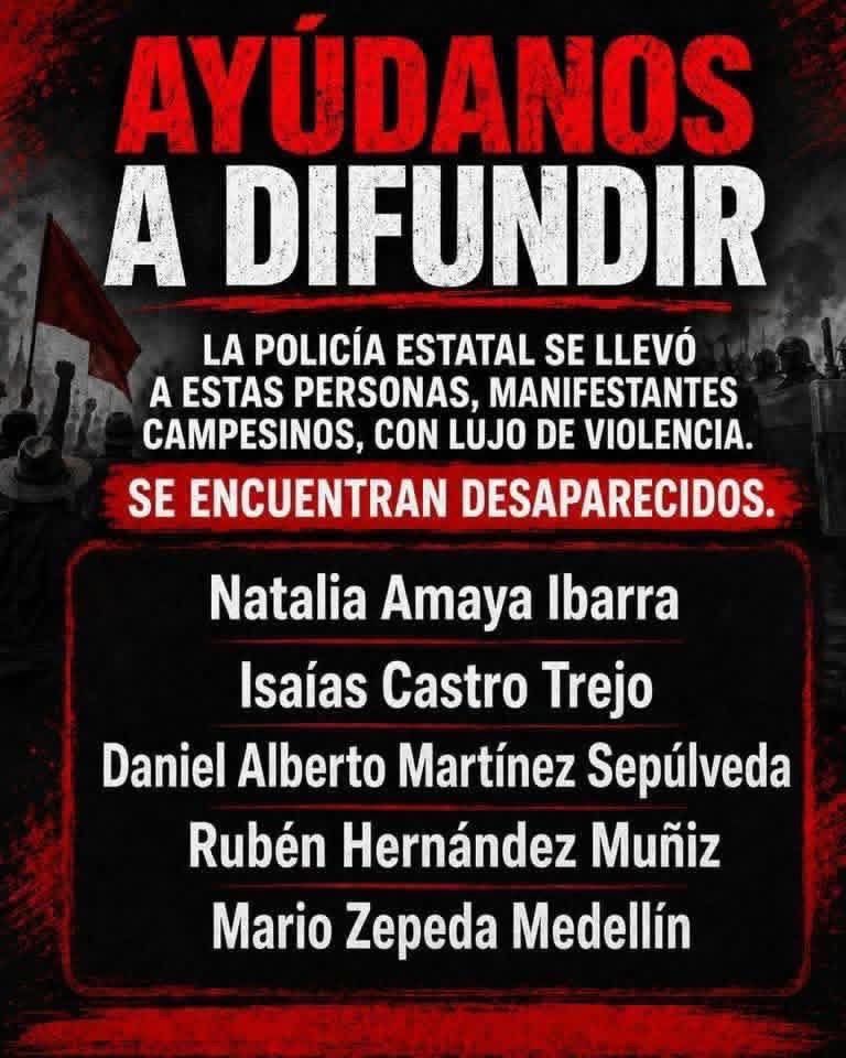 tazacuata's tweet photo. Secuestrados por la policía estatal de Zacatecas, los quieren desaparecer.

🚨🚨🚨 Esto en Zacatecas tras la manifestación por parte del sector agrícola! 🚨🚨🚨 
DIFUNDAN EN TODOS LADOS https://t.co/sTFfylclVe