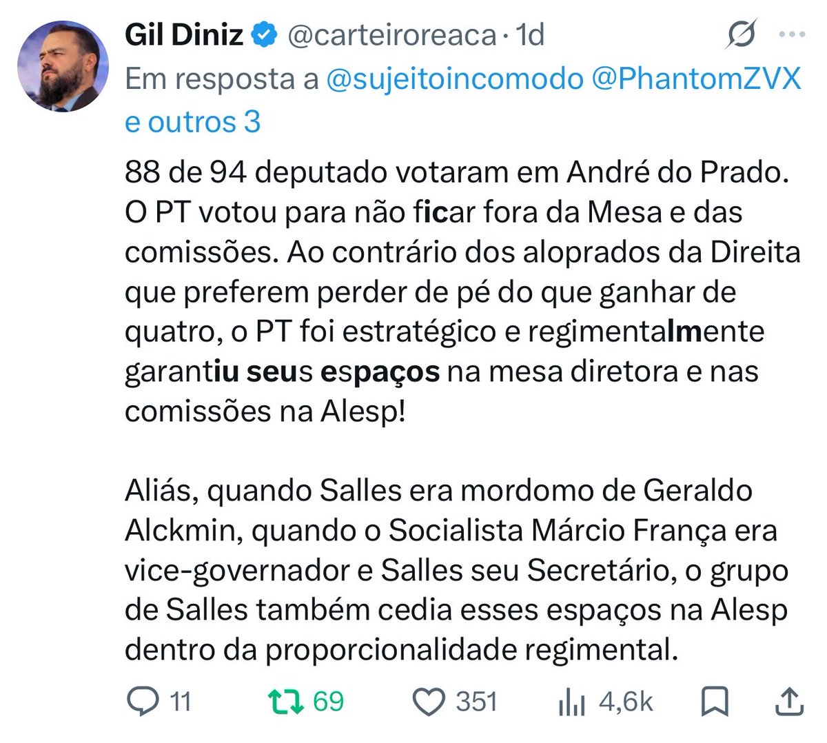 Gil Diniz tweet media