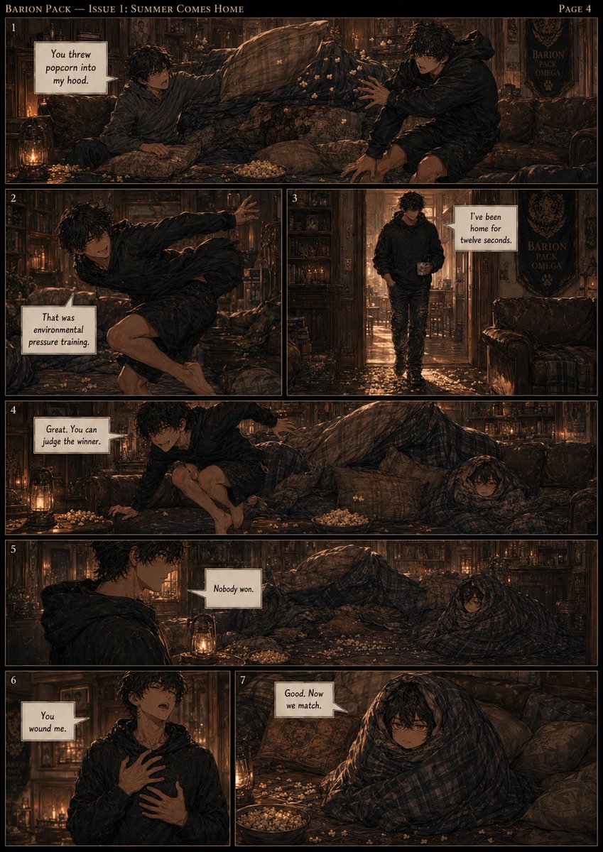 neengoon's tweet photo. "Since I've learned a little bit more, I decided to give it another try. The first one I attempted had a lot of mistakes. Here are the first 4 pages, and I know there will be a lot more to learn along the way."

#aiart #art #aigenerated #comics #AIComicArt #aicomics #aicreator https://t.co/WnOXahWSuq