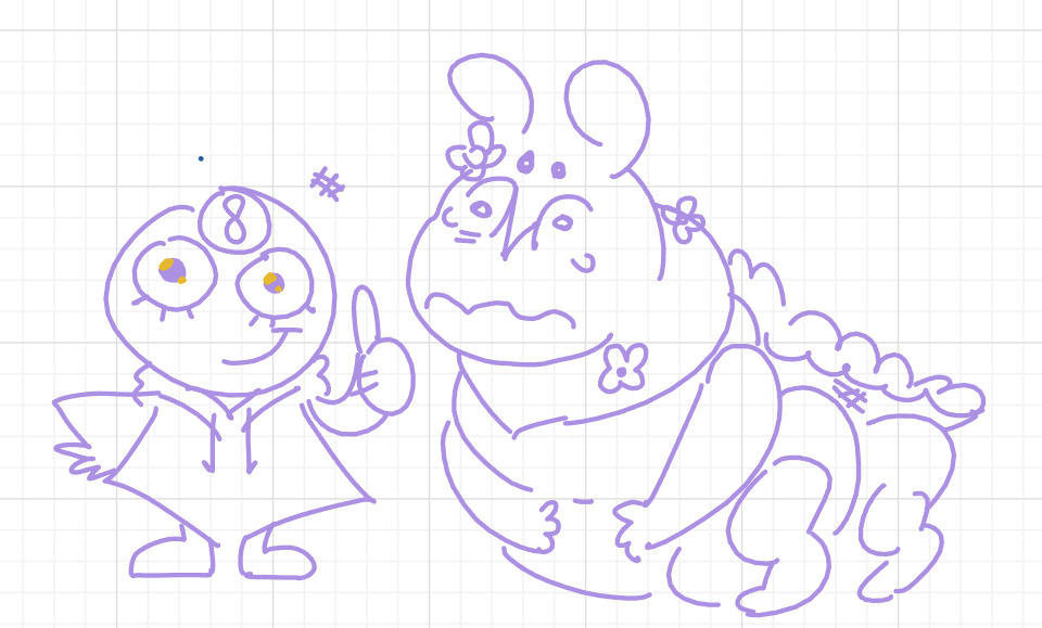ambersand27's tweet photo. some whiteboard doodles i did with friends last night lol #dandysworld 1/2 https://t.co/9zKSjdRddH