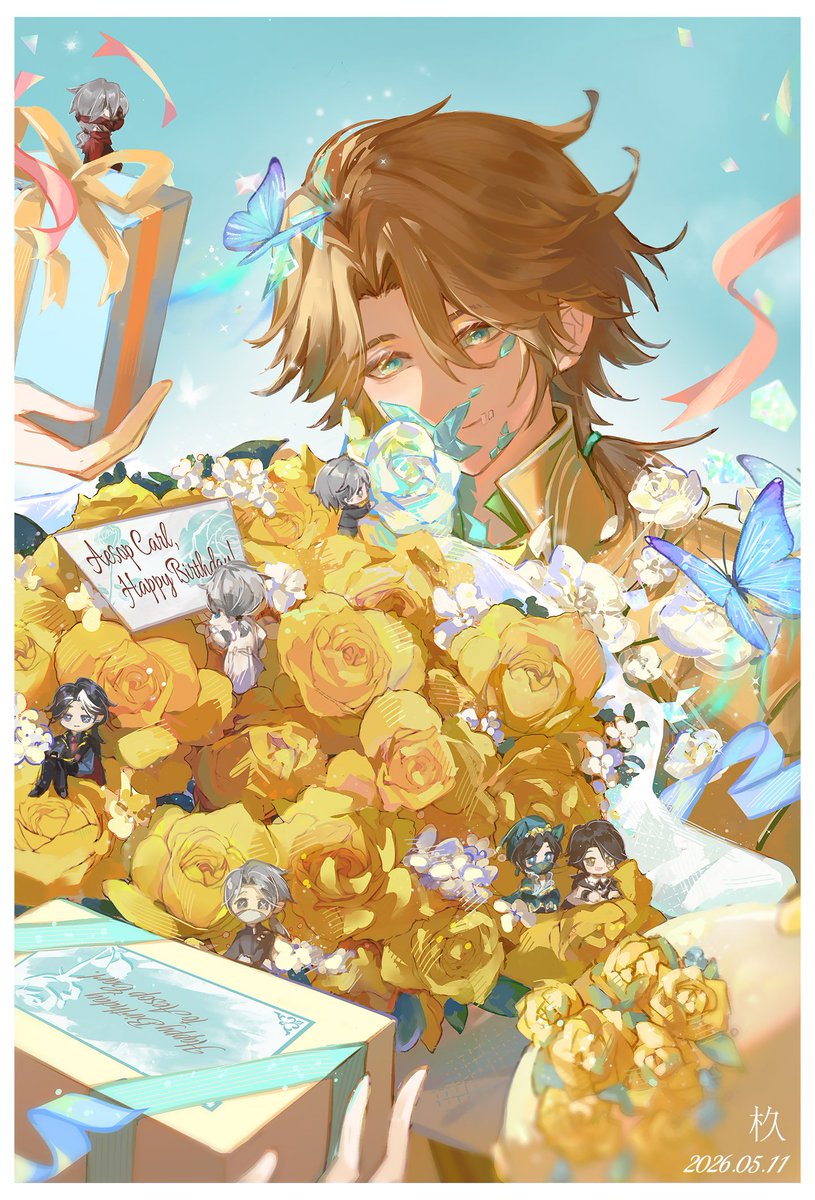 Crystal_Jiu's tweet photo. 🍀5.11Aesop Carl Birthday💛
🎐
#Aesopcarl
#納棺師
#イソップ・カール誕生日2026 https://t.co/GvJUjs2guV