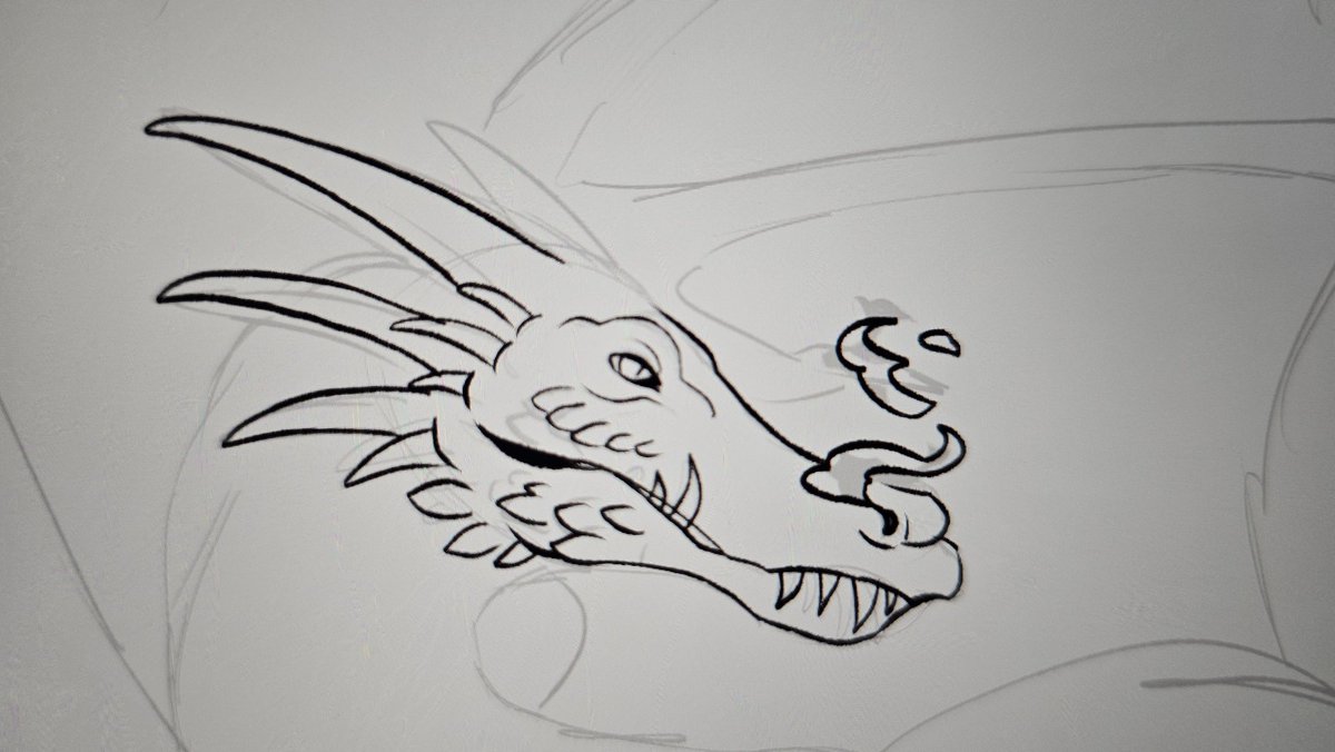 DregsyDrew's tweet photo. Started sketching a dragon, making sure I can still draw! Reminded me of the classic children's book style, I have so much up my sleeve. https://t.co/moEhe5oEnT