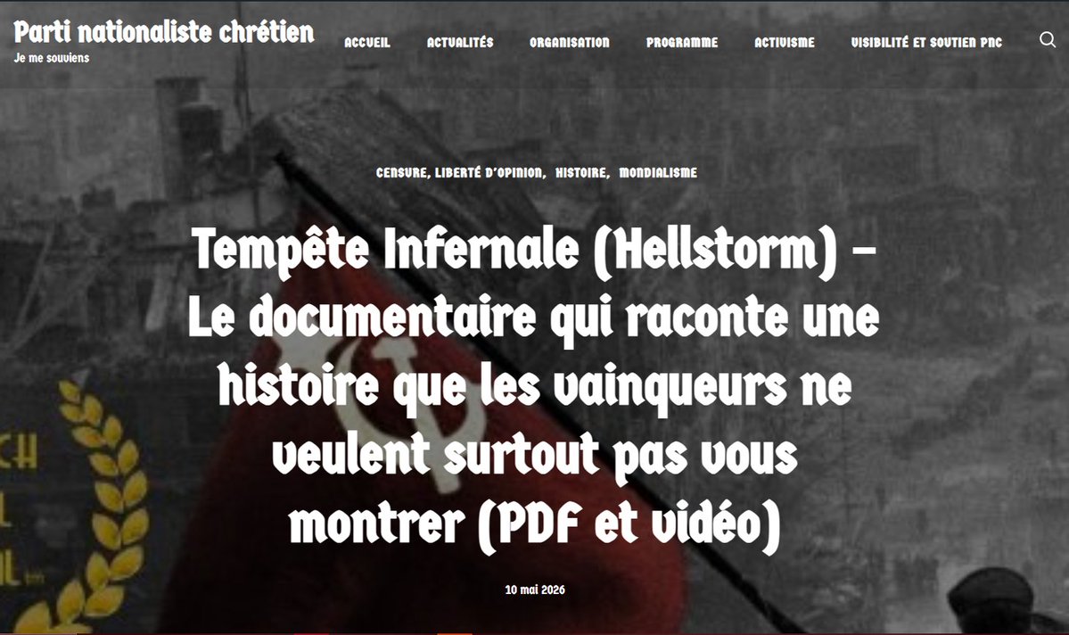 Parti nationaliste chrétien (PNC) tweet media