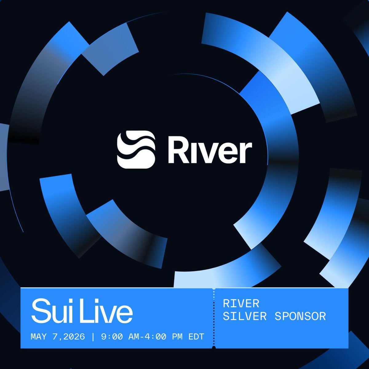 Prettyuc26's tweet photo. @River4fun Making waves at Sui Live 🌊 $RIVER is a Silver Sponsor alongside @SuiNetwork and top partners shaping the future of finance.

From stablecoins to RWAs and AI-driven tech, the next era is being built now. @RiverdotInc @River4fun https://t.co/0JiLKiblZC