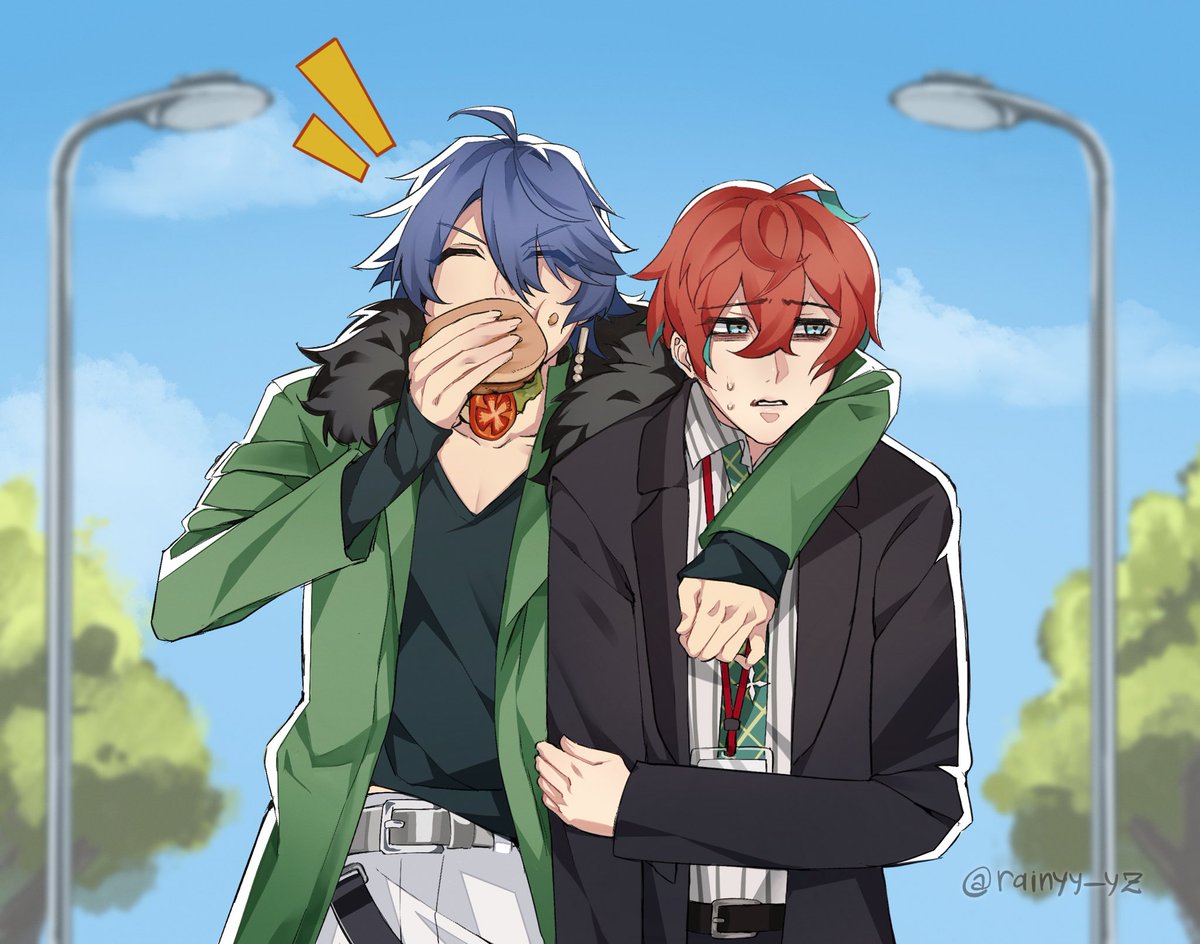rainyy_yz's tweet photo. day 2 : unusual companion
“i gave up and ended up buying arisugawa some food… now he won’t leave me alone…”
#DoppoWeek2026 https://t.co/fQ5FDhc1Fl