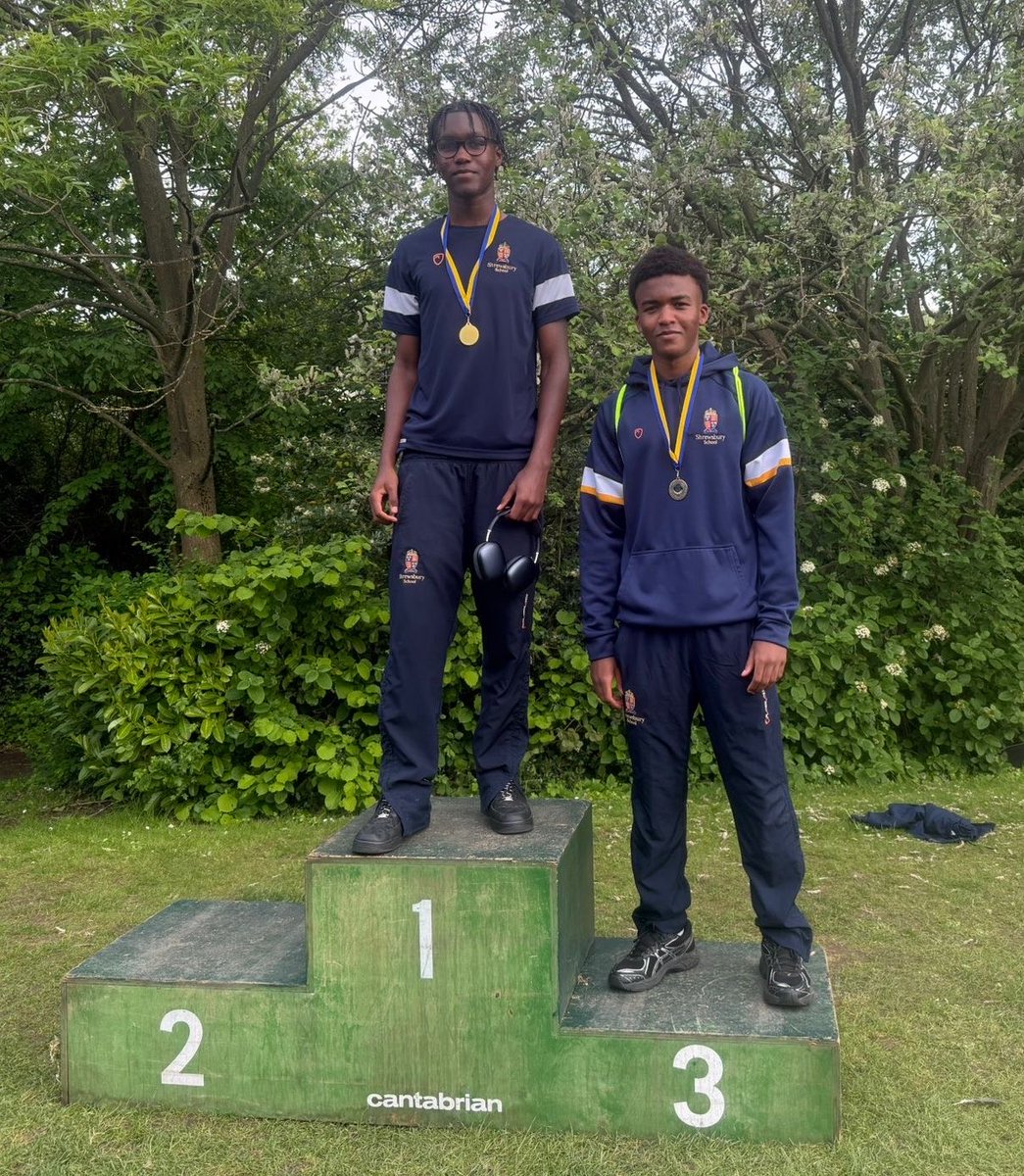 ShrewsSAthletic's tweet photo. Fantastic performances on track and in the field at the AA Shropshire Club Championships in Telford this weekend 🏃‍♀️🏃‍♂️ Loads of medals 🥇 PBs 📈 and outstanding effort from all pupils representing the school. Proud moments all round! 💪👏 https://t.co/uQu1d99RI5