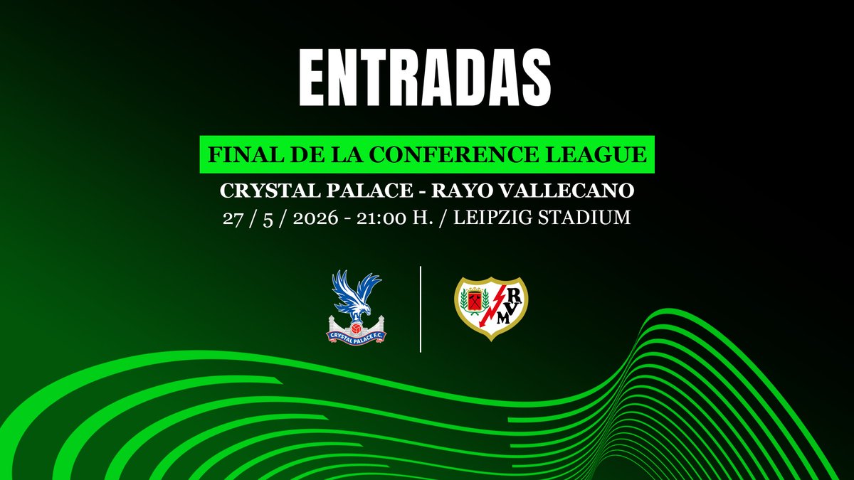 ℹ️ Procedimiento de solicitud y adquisición de entradas para la final de la UEFA Conference League.

rayovallecano.es/noticias/proce…