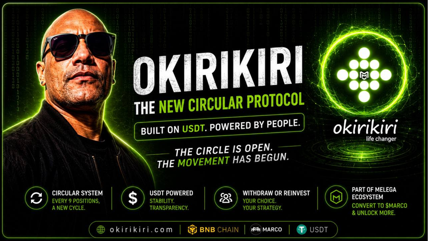 MasterMofc's tweet photo. 🚨 The Circle Is Open. 🚨

I’ve just published a new article on CoinMarketCap about @Okirikiriofc  a new circular participation protocol built on $USDT and powered by transparent smart contracts on #BNBChain. 

I’m honored to be an ambassador of such an innovative and community-driven project.

No hype.  
No hidden mechanics.  
Just movement, participation and mathematics.

✅ Built on USDT  
✅ Circular by design  
✅ Withdraw or reinvest freely  
✅ Powered by people  
✅ Integrated with the Melega Ecosystem & $MARCO

The most interesting part?

Every 9 positions, the cycle evolves and users can restart the protocol again and again.

The circle never stops.

Read the full article on @CoinMarketCap now 👇

https://t.co/3Ld2PGvYFf

#OKIRIKIRI #USDT #Crypto #DeFi #Web3 #CoinMarketCap #BNB $USDT $BNB $MARCO
