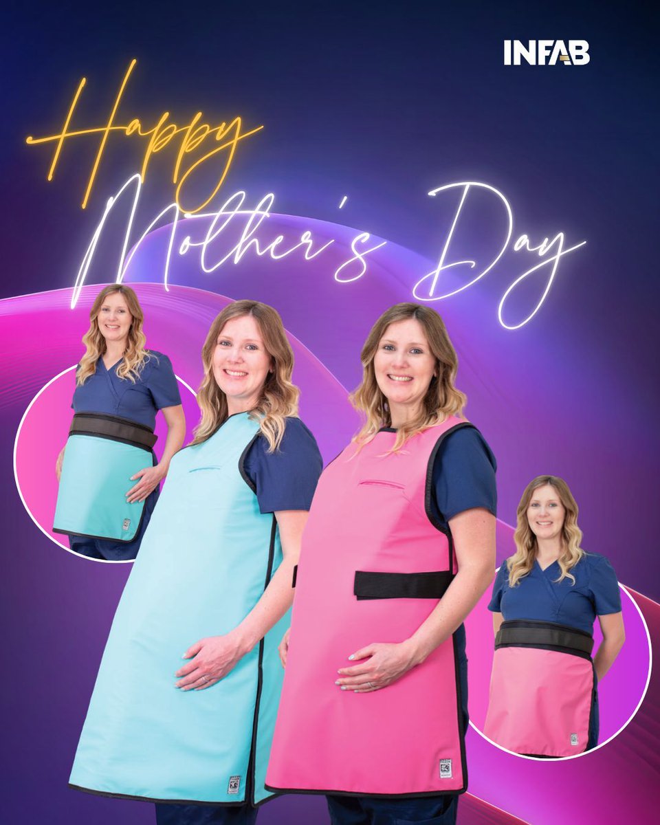 InfabCorp's tweet photo. Supporting safety at every stage of motherhood.
INFAB maternity aprons are available in full wrap or front protection, and each includes a half apron for added abdominal coverage during pregnancy.
Happy Mother’s Day. https://t.co/xP0iPboArz