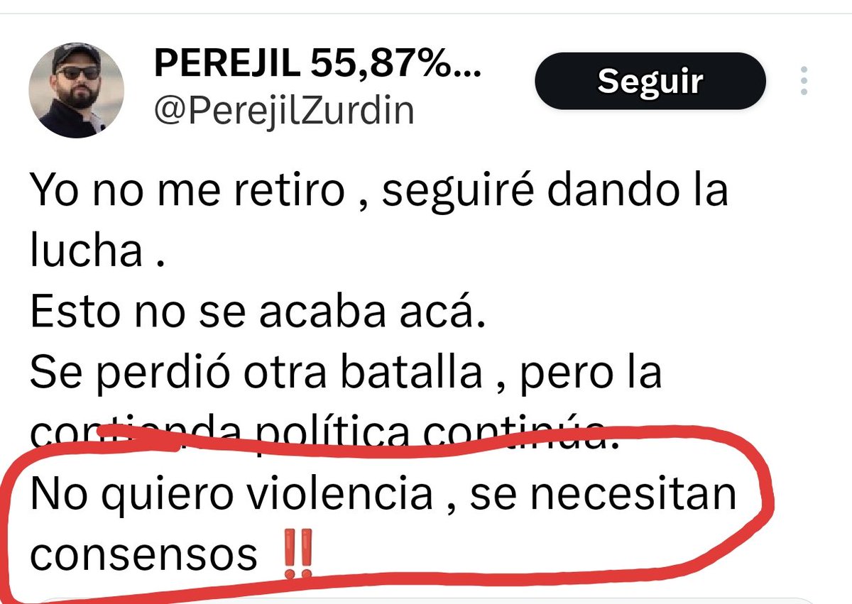 <a href="/PerejilZurdin/">PEREJIL 55,87% 🌳🌳</a> <a href="/JavierOlivares/">Javier Olivares A</a> Mi amigo... El consecuente!!! 🤣🤣🤣🤣